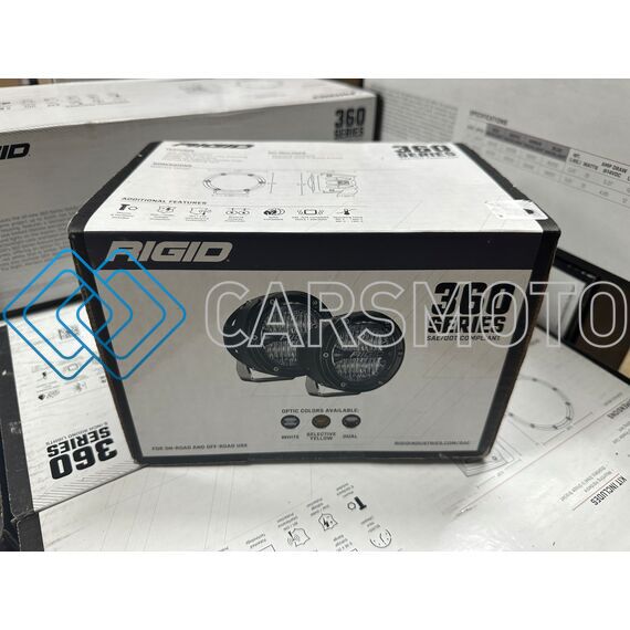 RIGID 36121 360-SERIES PRO SAE FOG YELLOW PAIR