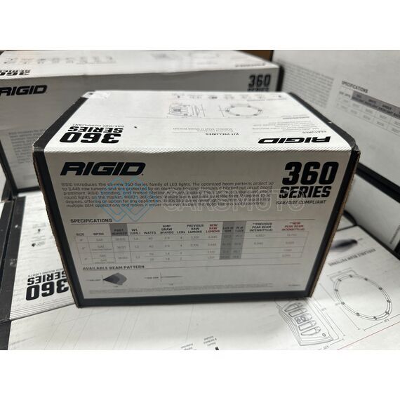 RIGID 36120 ПРОТИВОТУМАННЫЕ ФАРЫ 360 SERIES 4″ SAE БЕЛЫЙ СВЕТ (ПАРА)