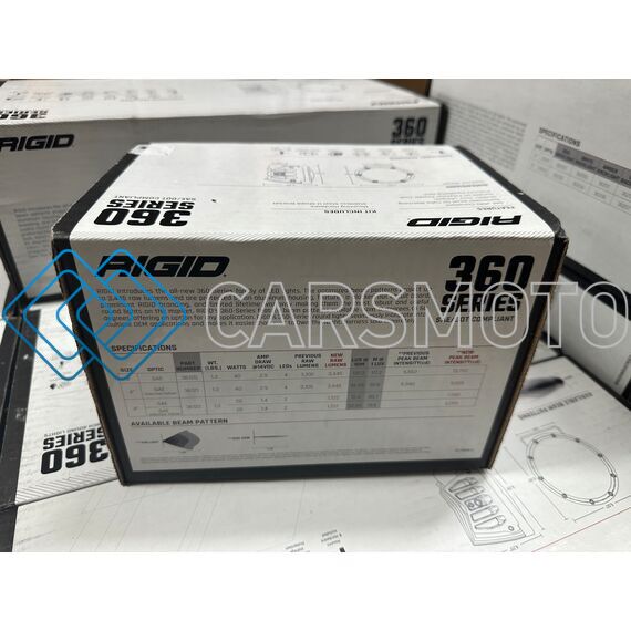RIGID 36123 ФАРЫ 360 SERIES 4″ ДАЛЬНИЙ СВЕТ С ЯНТАРНОЙ ЛИНЗОЙ PRO (ПАРА)