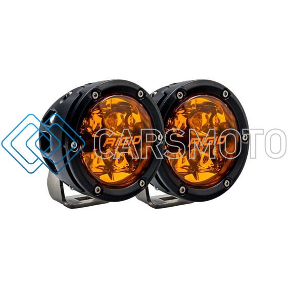 RIGID 36123 ФАРЫ 360 SERIES 4″ ДАЛЬНИЙ СВЕТ С ЯНТАРНОЙ ЛИНЗОЙ PRO (ПАРА)