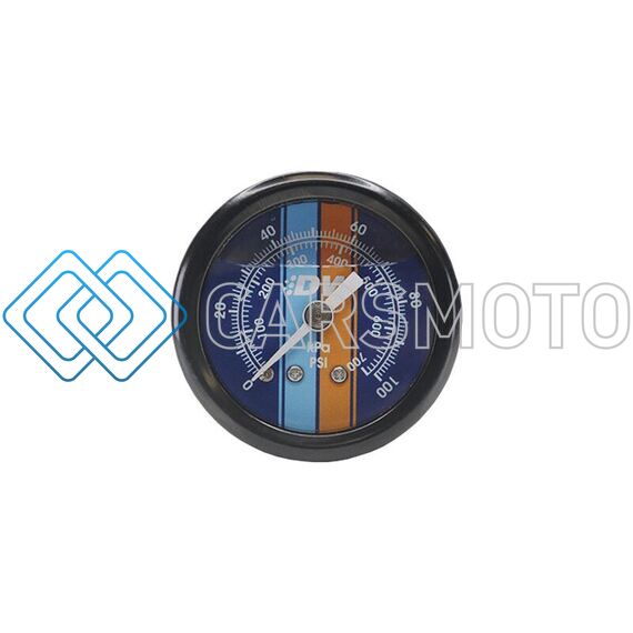 DEATSCHWERKS 6-01-G2L FUEL PRESSURE GAUGE - LIQUID FILLED BLUE FACE WITH DW LOGO