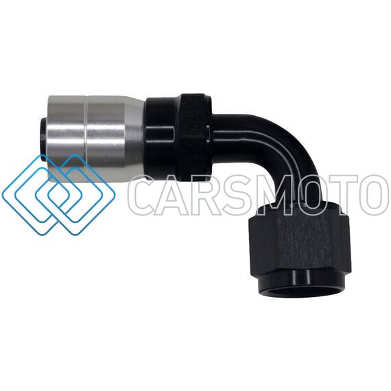 DEATSCHWERKS 6-02-0807-C-B 90-DEG. 8AN SWIVEL CRIMP CPE HOSE END