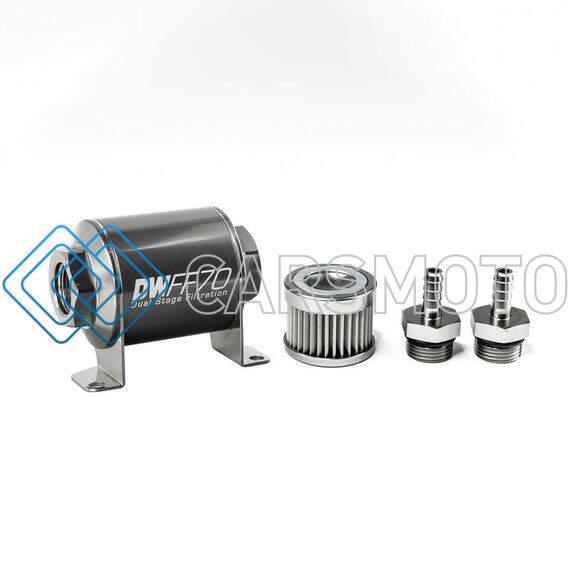 DEATSCHWERKS 8-03-070-010K-516 5/16 IN, 10 MICRON, 70MM IN-LINE FUEL FILTER KIT