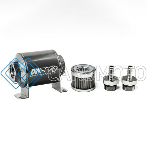 DEATSCHWERKS 8-03-070-040K-516 5/16 IN, 40 MICRON, 70MM IN-LINE FUEL FILTER KIT
