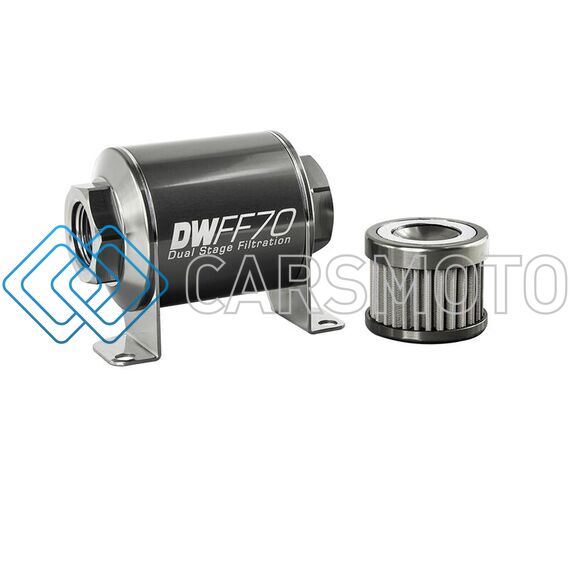 DEATSCHWERKS 8-03-070-100K 10AN FEMALE, 100 MICRON, 70MM IN-LINE FUEL FILTER KIT