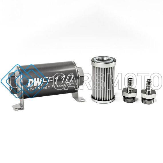 DEATSCHWERKS 8-03-110-005K-516 5/16 IN, 5 MICRON, 110MM IN-LINE FUEL FILTER KIT