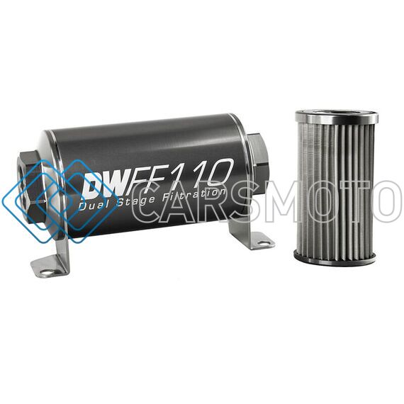 DEATSCHWERKS 8-03-110-010K 10AN FEMALE, 10 MICRON, 110MM IN-LINE FUEL FILTER KIT