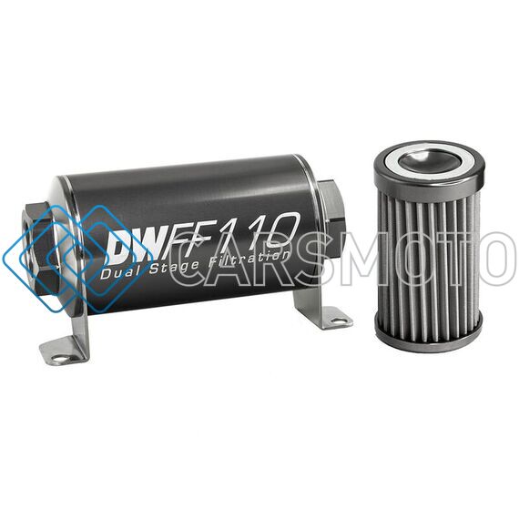 DEATSCHWERKS 8-03-110-040K 10AN FEMALE, 40 MICRON, 110MM IN-LINE FUEL FILTER KIT
