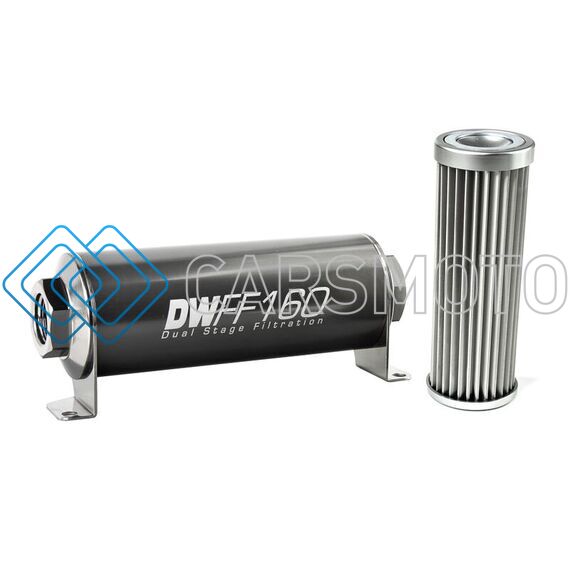 DEATSCHWERKS 8-03-160-005K 10AN FEMALE, 5 MICRON, 160MM IN-LINE FUEL FILTER KIT