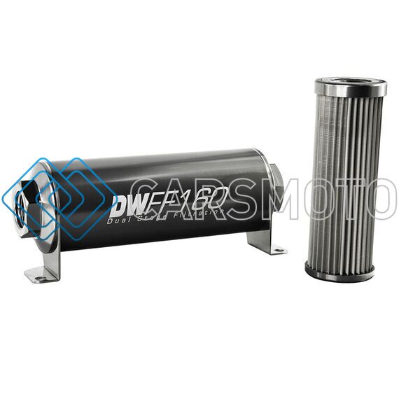 DEATSCHWERKS 8-03-160-010K 10AN FEMALE, 10 MICRON, 160MM IN-LINE FUEL FILTER KIT