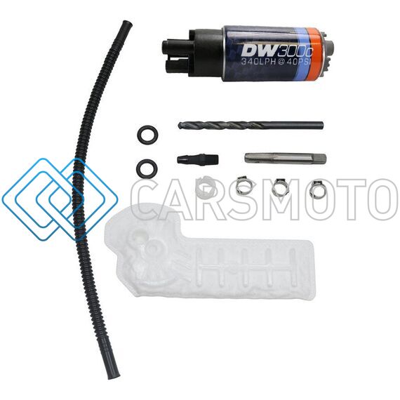 DEATSCHWERKS 9-307-1063 340LPH COMPACT FUEL PUMP W/ 9-1063 INSTALL KIT