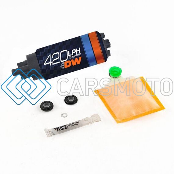 DEATSCHWERKS 9-421S-1004 420LPH IN-TANK FUEL PUMP W/ 9-1004 INSTALL KIT
