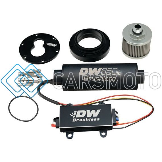 DEATSCHWERKS 9-650-C105-5009 IN-TANK PUMP ADAPTER + DW650IL BRUSHLESS 650LPH FUEL PUMP, FOR 3.5L SURGE TANK