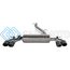 AKRAPOVIC S-AU/TI/18H ВЫХЛОПНАЯ СИСТЕМА EVOLUTION LINE CAT-BACK (TITANIUM) С НАСАДКАМИ CARBON ДЛЯ AUDI S3 SEDAN (8Y)