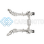 AKRAPOVIC L-FE/SS/1 LINK PIPE (СТАЛЬ) С КАТАЛИЗАТОРОМ ДЛЯ FERRARI 488 GTB/SPYDER